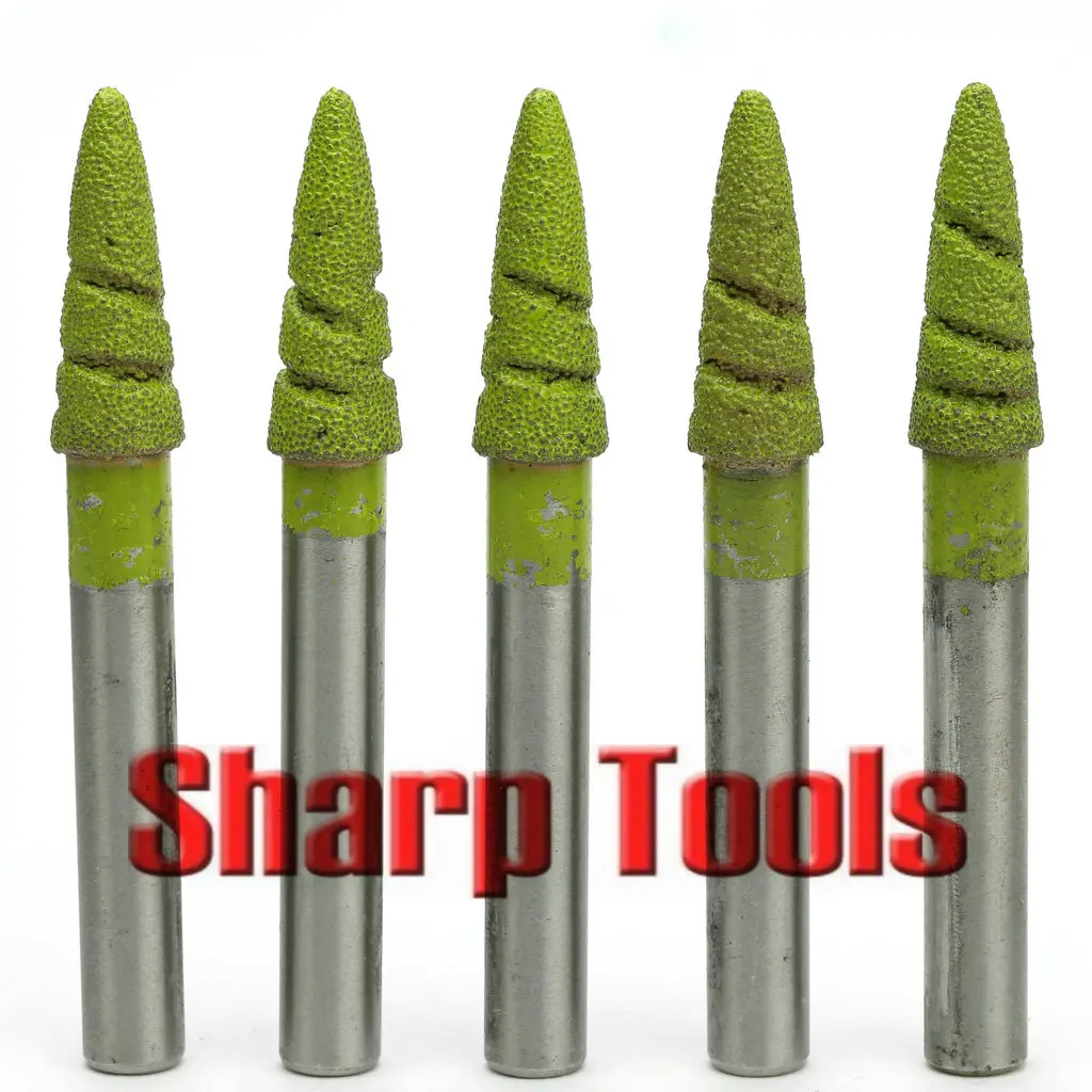 

5pc 10x3x35x95mm Taper Stone Tools on 3D Relief Granite Artwork Multi-layer Side Edge Diamond CNC Router Bits End Milling Cutter