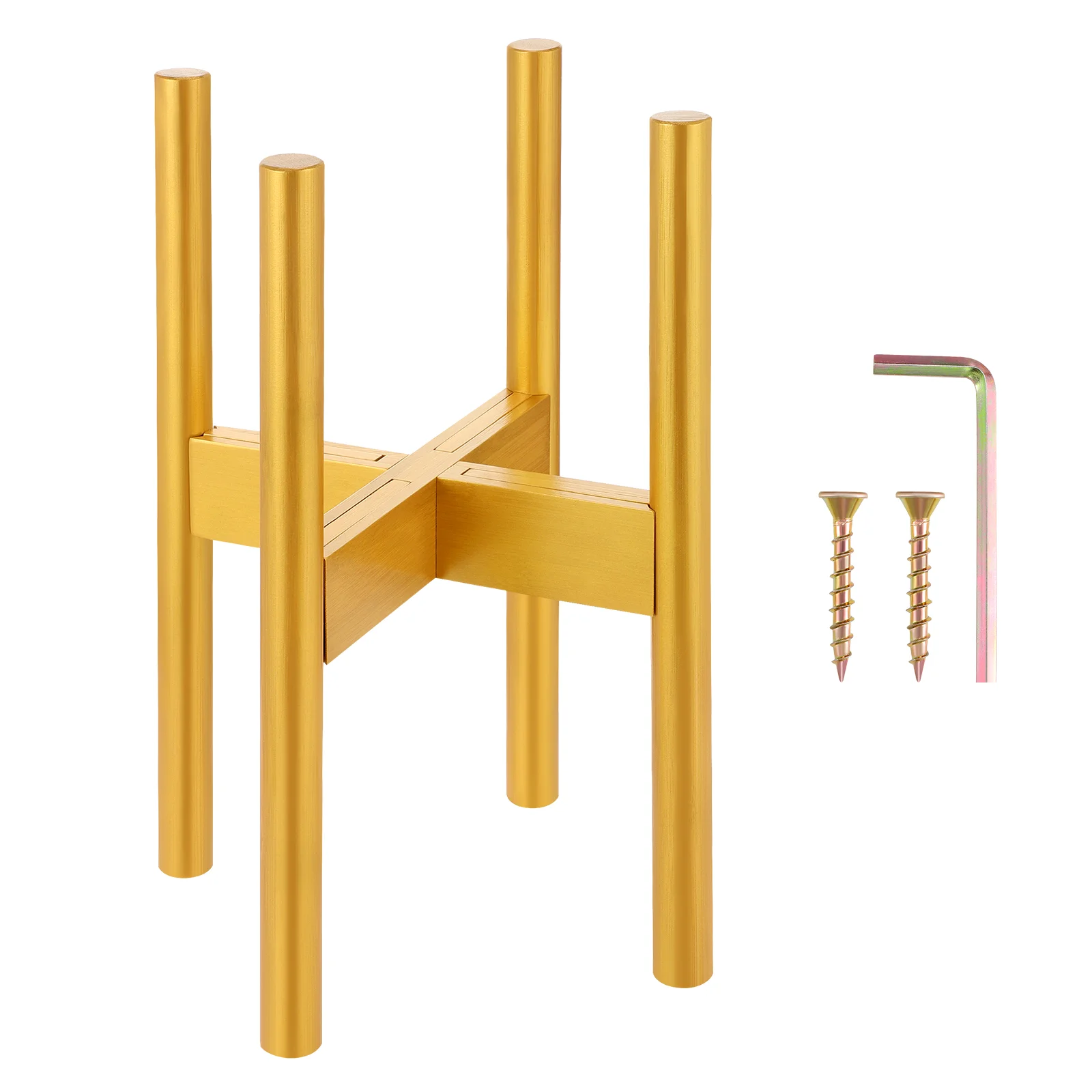 

Yardwe Adjustable Plant Stand Extendable Bamboo Planter Pot Holder Bamboo Indoor Display Rack Fits Pot Sizes 7 8 10 11 12