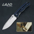 Складной нож LAND 9055 с карманным зажимом, Ручка G10, лезвие 8Cr14Mov, инструмент для выживания, EDC, кемпинга, охоты, тактические ножи