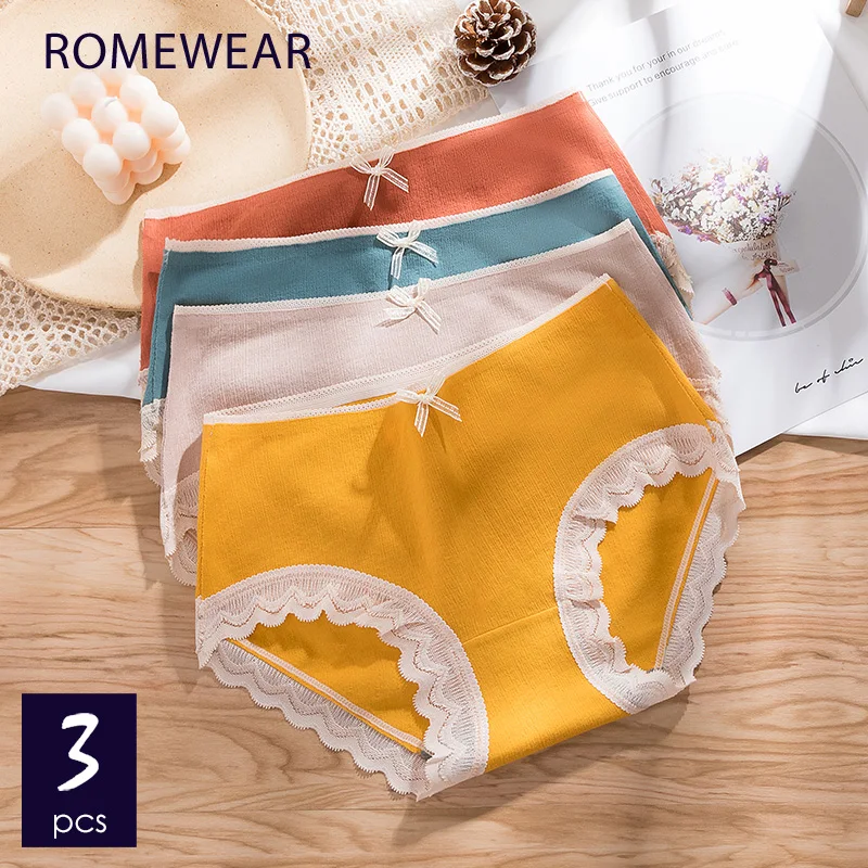 

New Fabric Cotton Women's Seamless Underpants Sexy Lingerie Lace Briefs For Ladies Panties Breathable Soft Underwear All Seasons