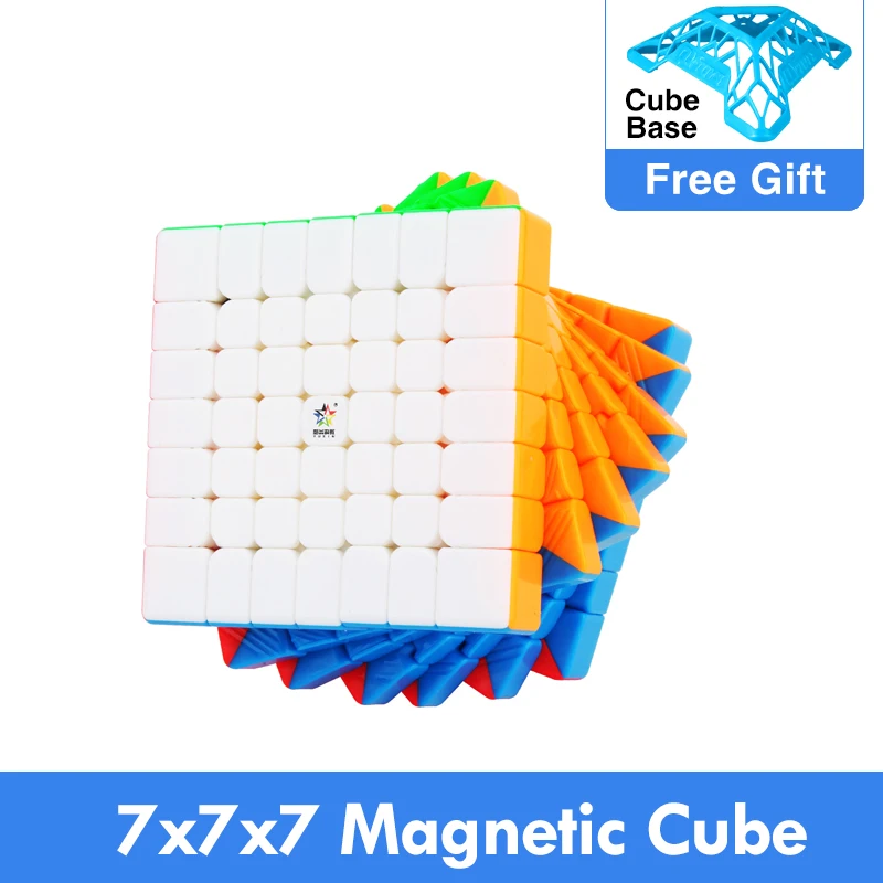 New Yuxin Little Magic 7x7x7 M Cubing Speed 7x7 magic Magnetic Cube Puzzle  Professional Educational Toys for kids