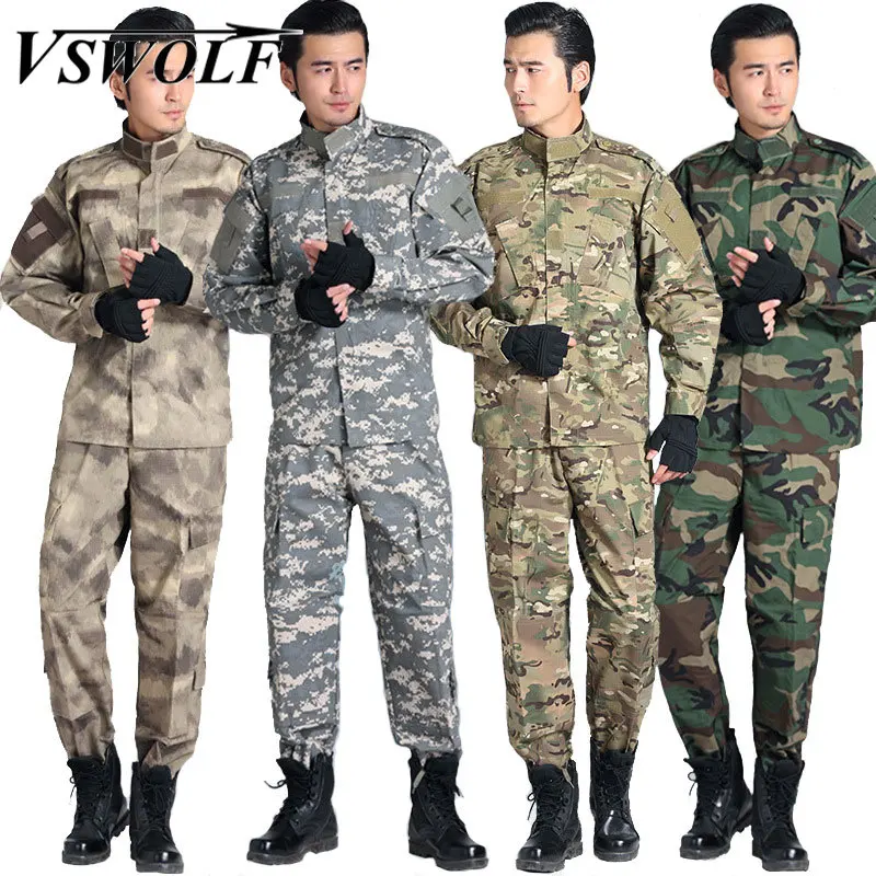 

Tactical Suits Army Military Uniform Camouflage Suit Jacket +Pants Navy Seals SWAT Airsoft Paintball Suit Hunt War Game Clothing