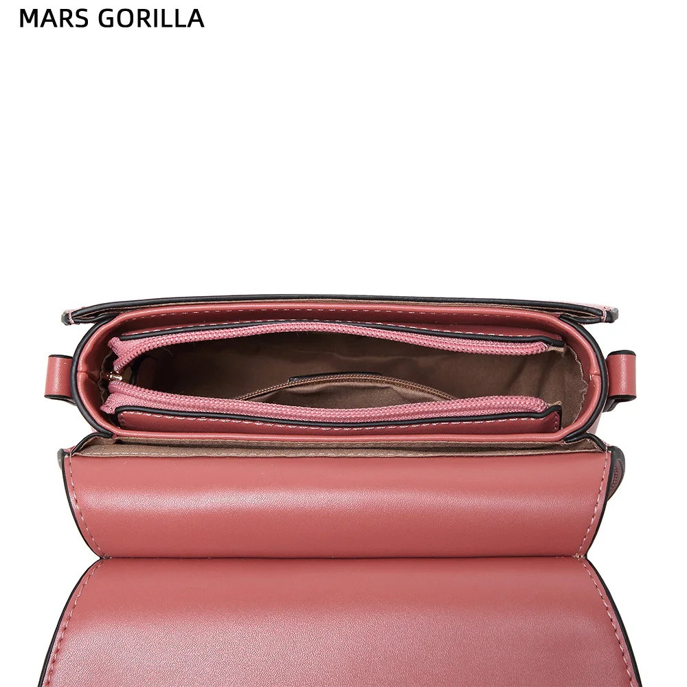 Женская сумка через плечо полумесяц металлическая цепь кожаный магнит для сумки