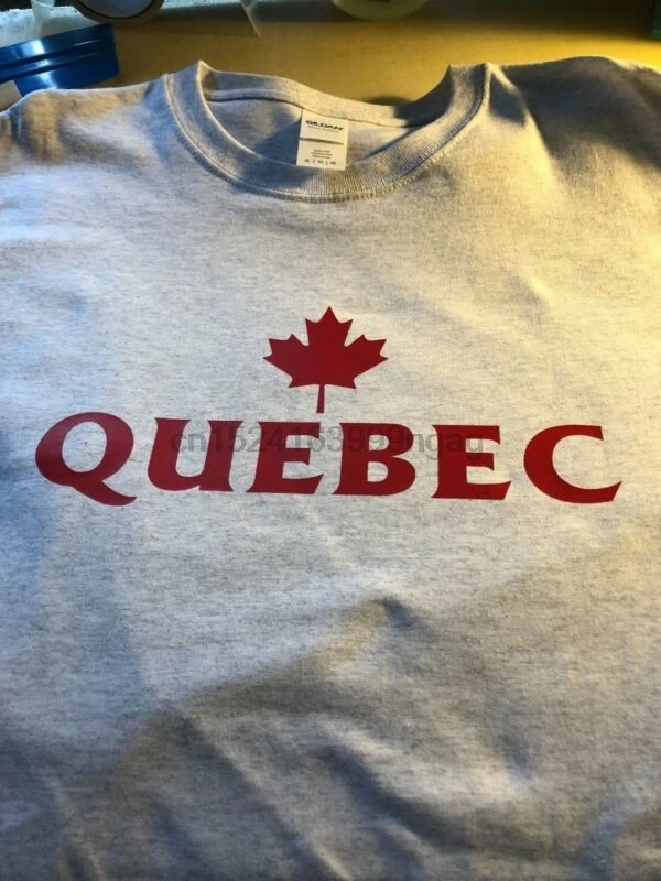 Футболка Квебек Канада Eh кленовый лист Canuck хоккей на заказ цвета|Мужские