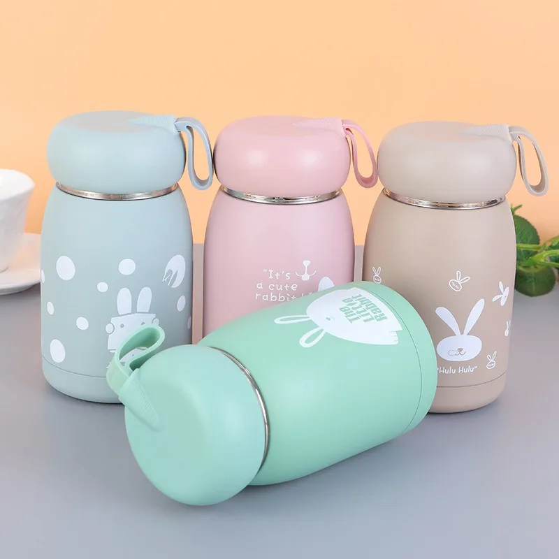 

320ML Insulated Vacuum Water Bottle 304 Stainless Steel Thermal Cup For Kids School Children Thermal Cup Cartoon Tumbler Bottle