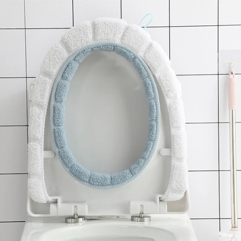 Моющийся коврик для туалета туалет мягкая подушка круглой формы 1 шт. аксессуары ванной комнаты уплотненные