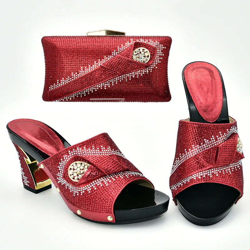 Набор из туфель и сумок в итальянском стиле для вечерние женские туфли лодочки
