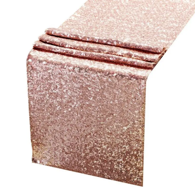 

Glitter Sparkly Sequined Table Runner For Wedding Birthday Party Table Decorations