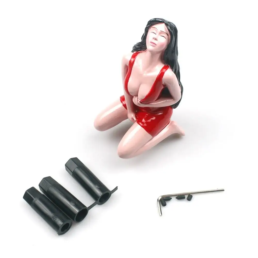 

Universal Gear Shift Knob Red Dress Sexy Women Manual Car Truck Shifter Lever Accessories