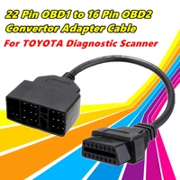 for diagnostic scanner obd1 cable aux cable connector 22 pin to 16 pin obd2 free shipping home portable