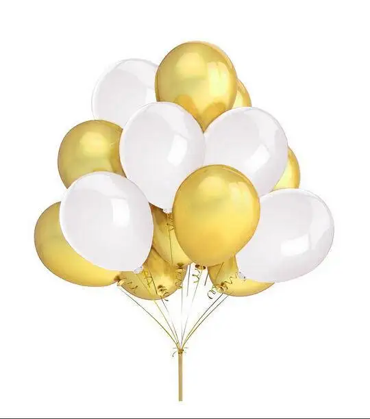 1 Set Sweet Wedding Decoration Kit Gold Foil Balloons Star with Tinsel Latex Champagne for | Дом и сад
