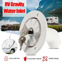 new rv gravity water filling port cover drain water tank cover for rv camping trailer motorhome