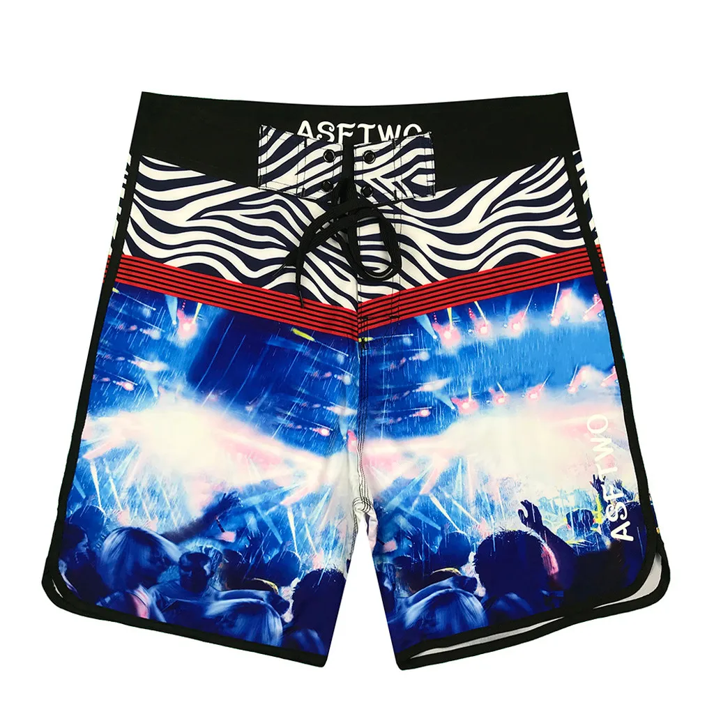 Мужские спортивные короткие пляжные шорты Бермуды для серфинга плавки-боксеры