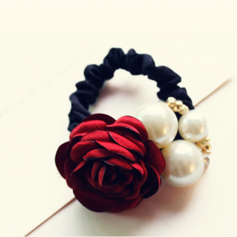 1 шт. Женская эластичная повязка для волос с искусственным жемчугом |