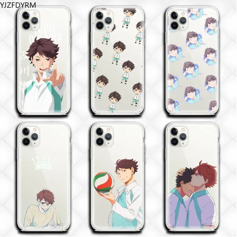 

Oikawa Tooru Haikyuu Anime Phone Case Clear for iphone 12 11 Pro max mini XS 8 7 6 6S Plus X 5S SE 2020 XR cover
