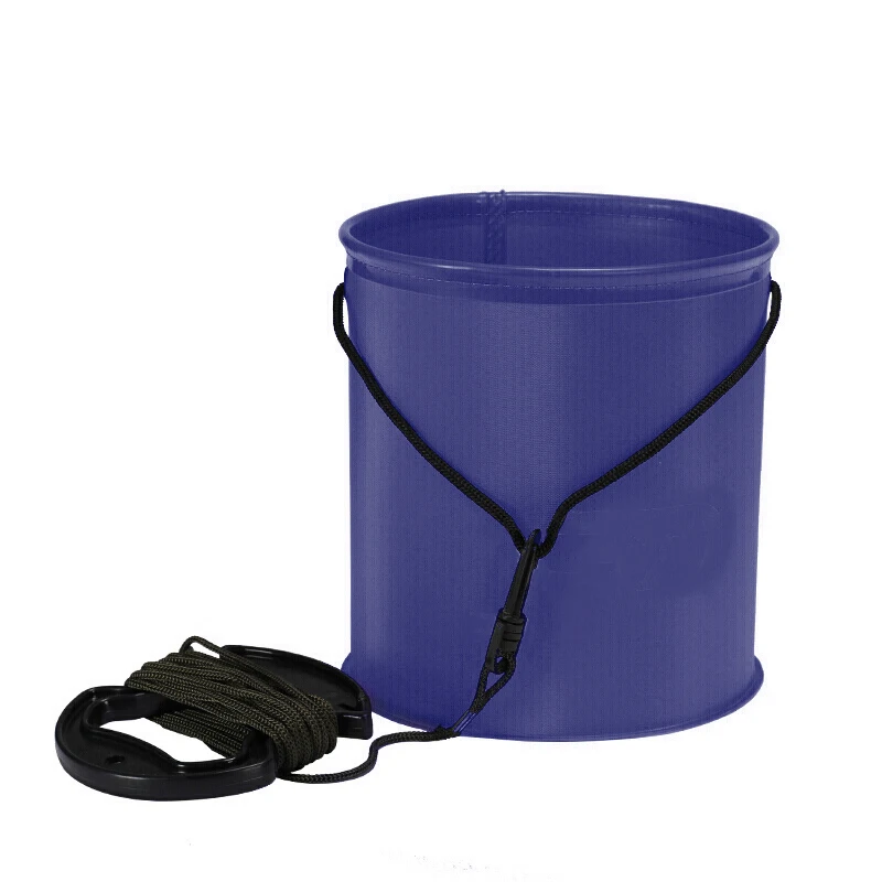 

Складное ведро с защитой от разрывов, инструмент для хранения рыбы, удобное, прочное, портативное, для ванной комнаты, товары для кемпинга, с...