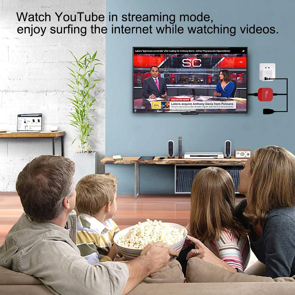 HDMI TV Stick беспроводная лампа Wi-Fi адаптер для дисплея Full HD 1080P DLNA Airplay Miracast телефона