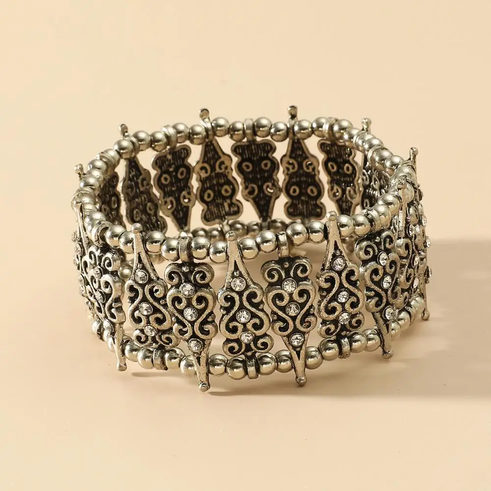 Модные Этнические богемные эластичные браслеты и для женщин винтажные пляжные