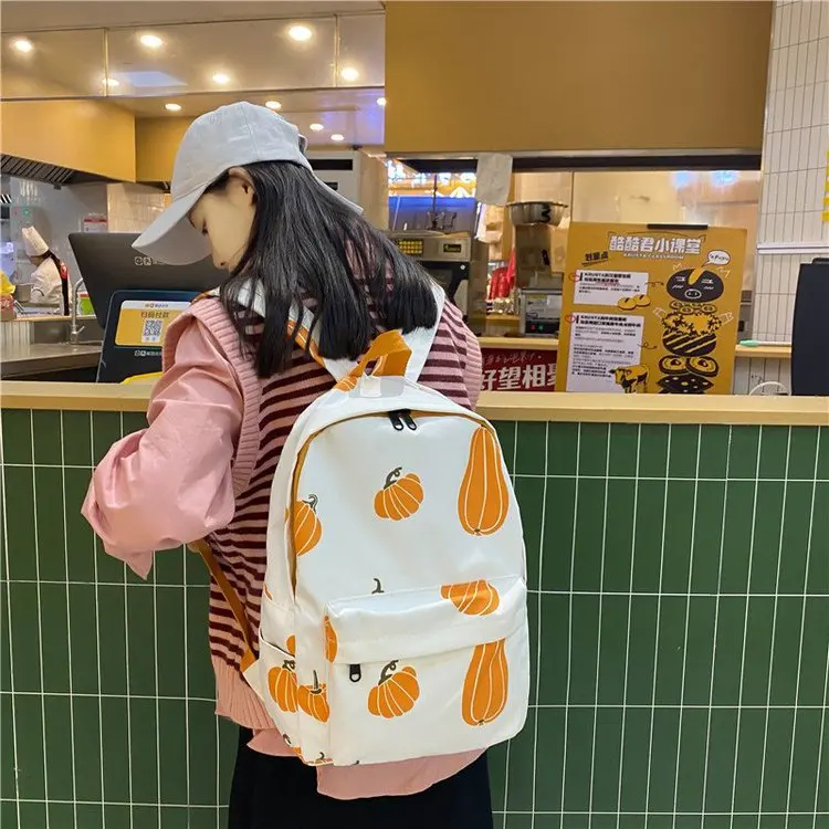 

Модный женский рюкзак с 3D принтом, нейлоновая сумка 2021, школьный рюкзак для девочек-подростков, милый тканевый Красочный Милый Рюкзак