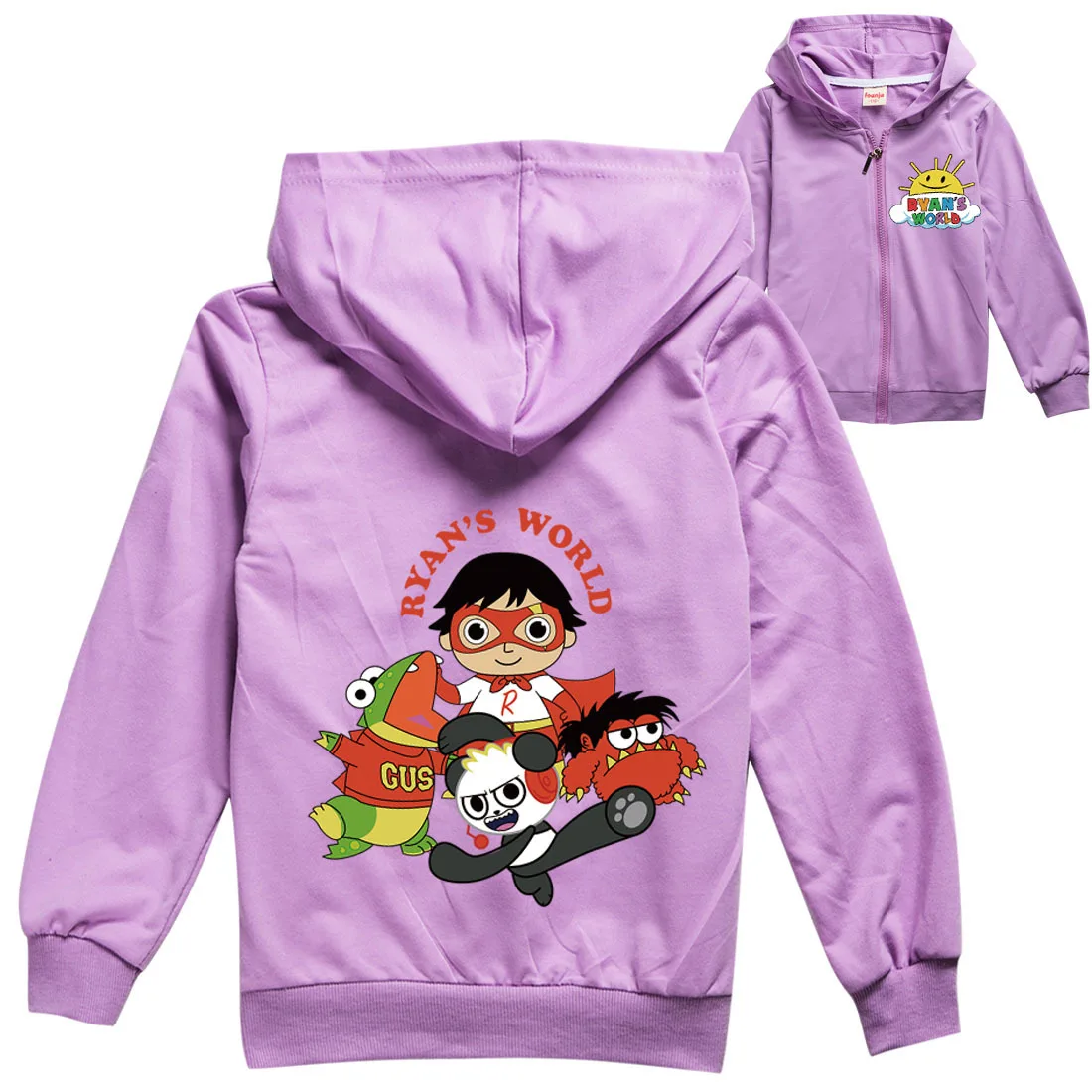 

Ryan Toys Spring and Autumn New Children's Clothing Review Boys and Girls Winter Hooded Zip Shirt Sports Sweatshirt