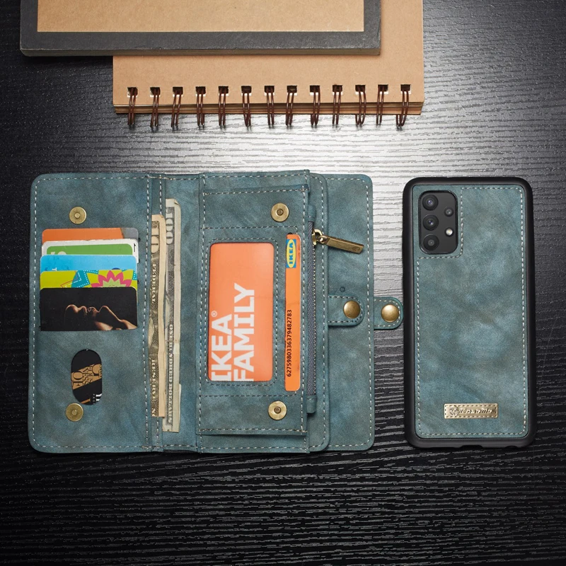 for samsung galaxy a32 5g case a32 luxury flip leather wallet magnetic phone bag cover for coque samsung a32 a 32 5g case fundas free global shipping