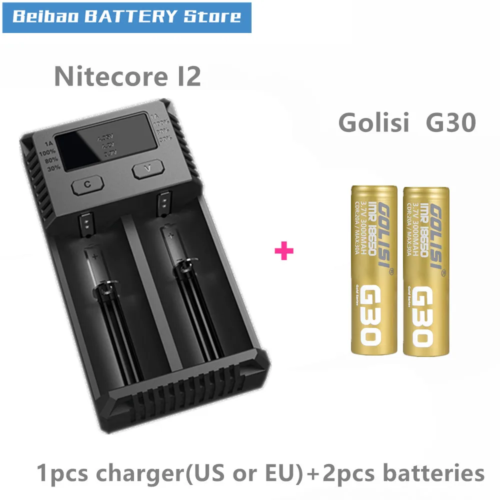 2 шт. GOLISI G30 IMR 18650 3000 мА/ч 3 7 в Макс 30 А CDC с высокой мощностью аккумуляторная батарея