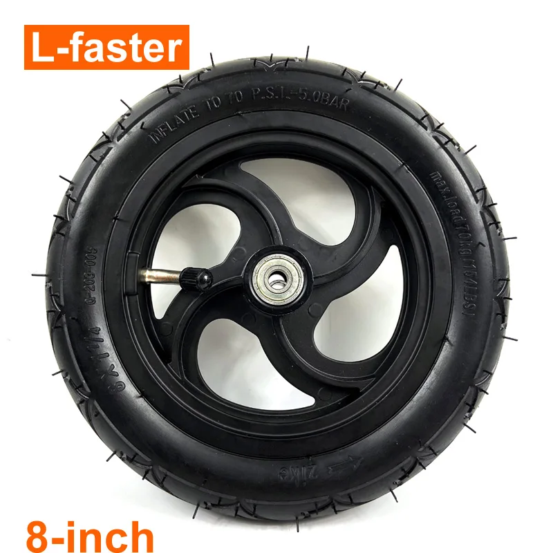 Колесо пневматическое 8 дюймов с внутренней трубкой для самоката размер колеса 8x1