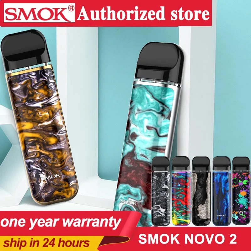 Новый стартовый набор SMOK Novo 2 Pod электронная сигарета Vape 800 мАч батарея мл картридж