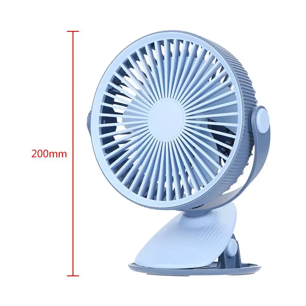 

1 Piece Rechargeable Mini USB Desk Fan Portable Table Clip Fan 200x133x170mm