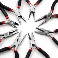 1 piece stainless steel needle nose pliers jewelry making hand tool black 12 5cm