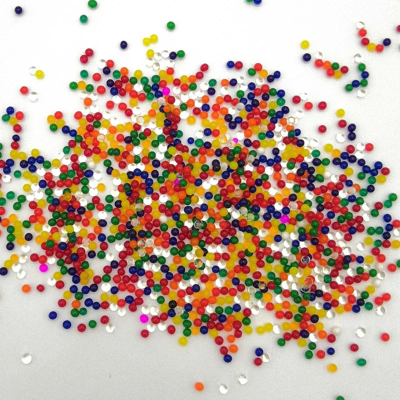 Hot Sale 300 PCS/lot Water Beads Pearl Shaped Crystal Soil Mud Grow Magic Jelly Balls Wedding Home Decor Hydrogel |