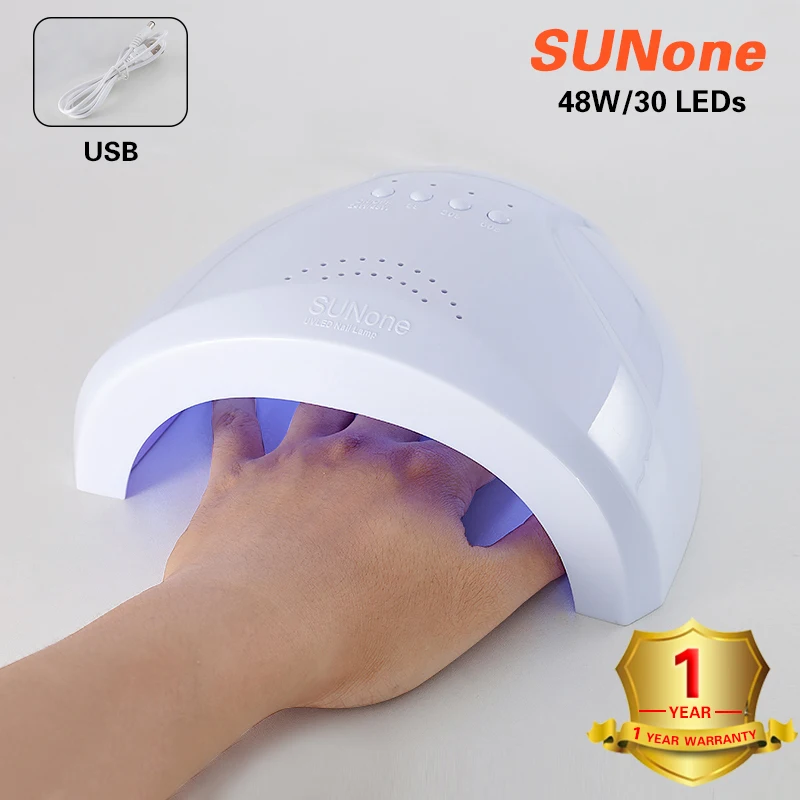 SUN one 48 Вт лампа пониженного напряжения для Светодиодный Сушилка для ногтей солнечный свет для ногтей машина лампа для маникюра для гель-лака инструменты для дизайна ногтей