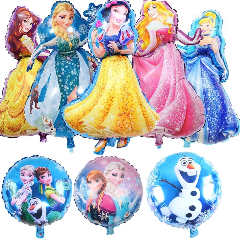 1pc Princess Snow White Aurora Cinderella Ariel Foil Ball Birthday Proposal Party Decoration Inflatable Toys Balloon Supplies - купить по