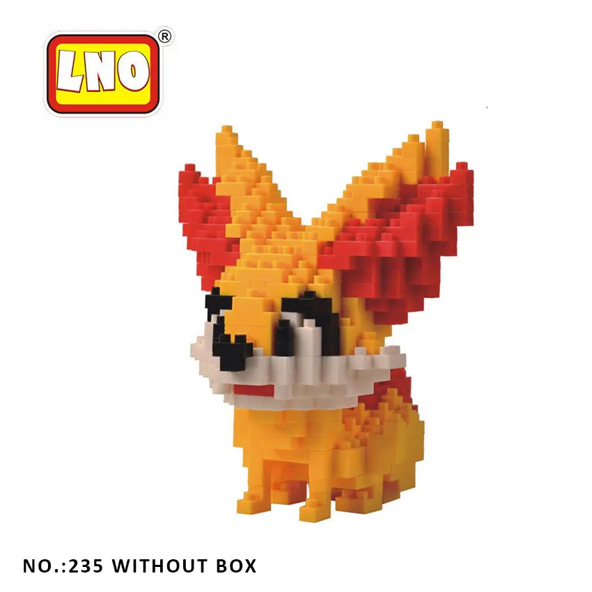 235 without box LNO строительные блоки, игрушки, аниме покебол, фигурки Пикачу, мини-блоки для детей и взрослых, строительные блоки, мини-карманные игрушки монстра для детей - Цвет: 235 without box
