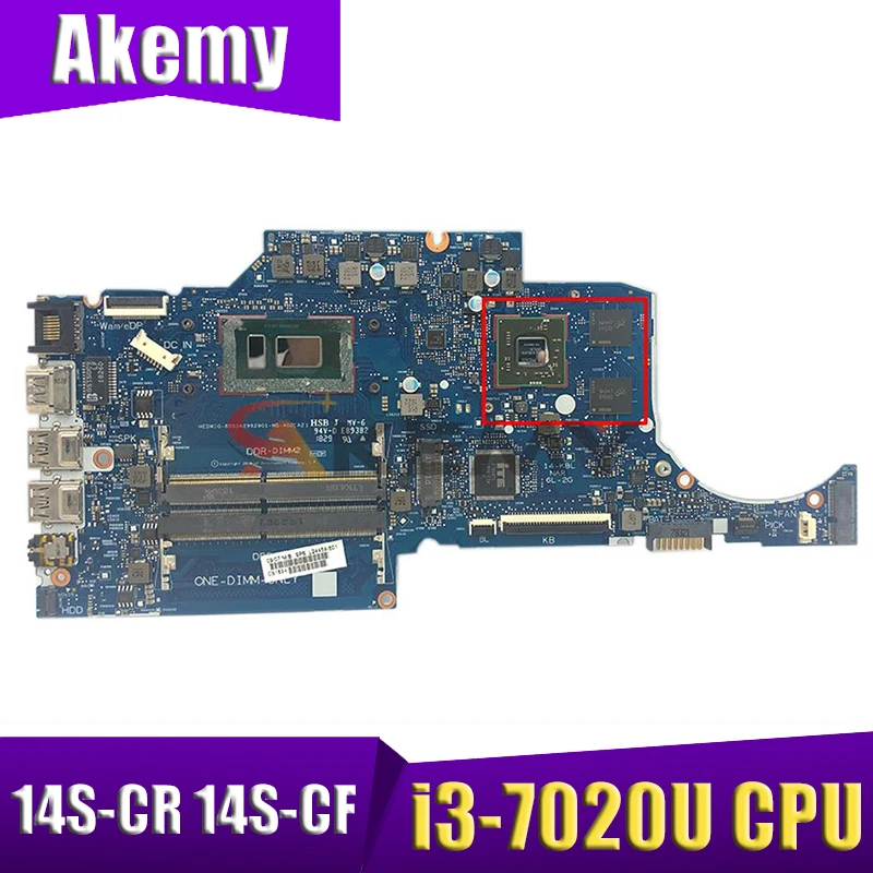 

Материнская плата для ноутбука HP 240 G7 14S-CR 14S-CF 6050A2992901-MB-A02 L23226-001 i3-7020U CPU