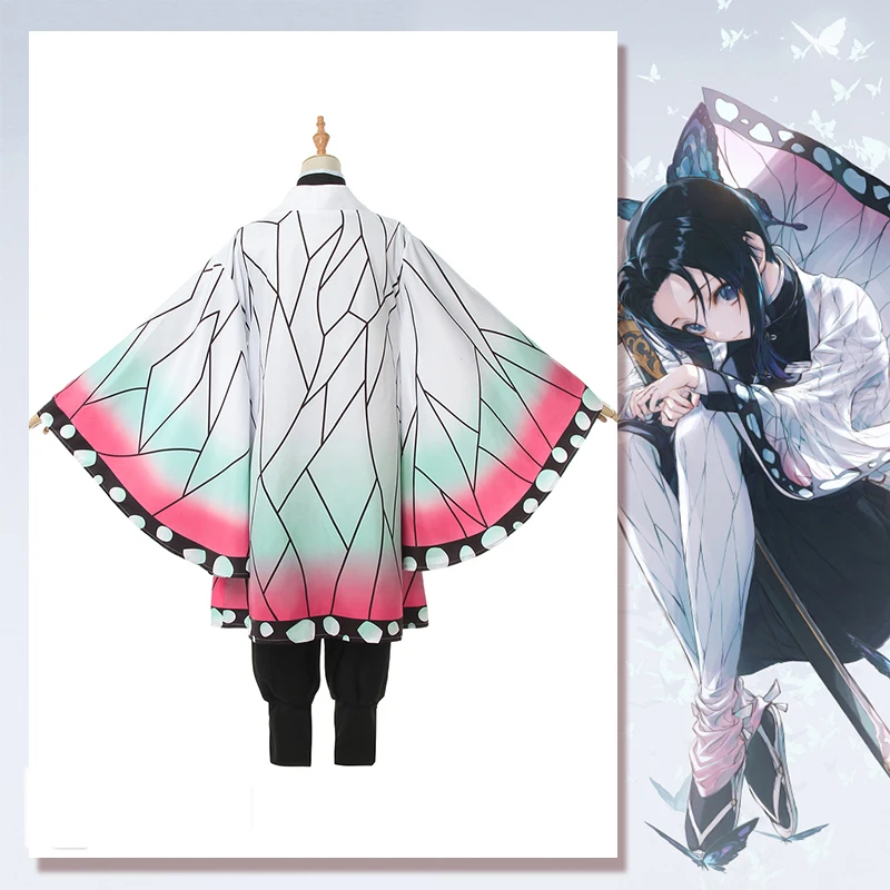 [Фото] аниме демон убийца Kimetsu без Yaiba кохау Shinobu Косплэй костюм кимоно Униформа