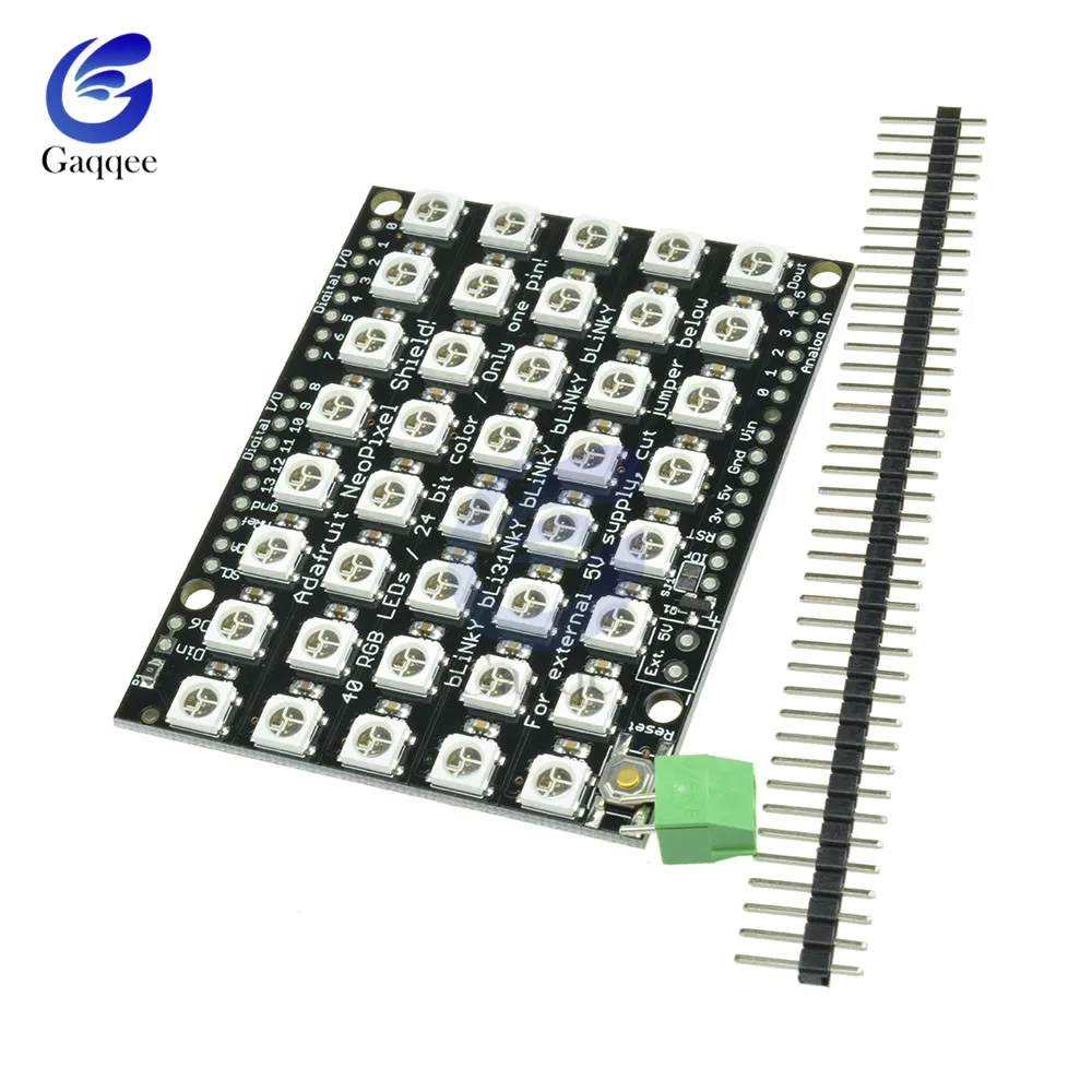 12 16 24 40 60 64 бит WS2812 модуль 5050 RGB светодиодный полноцветный Встроенный светодиодный светильник-кольцо с интегрированными драйверами для Arduino