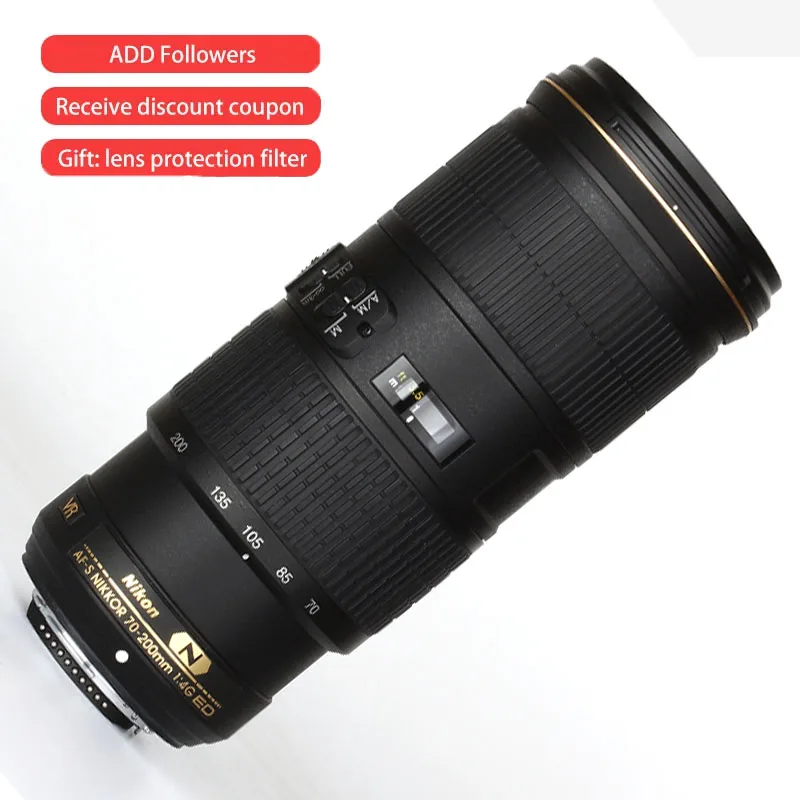 

Фотообъектив Nikon AF-S 70-200 мм F4G ED VR с функцией стабилизации