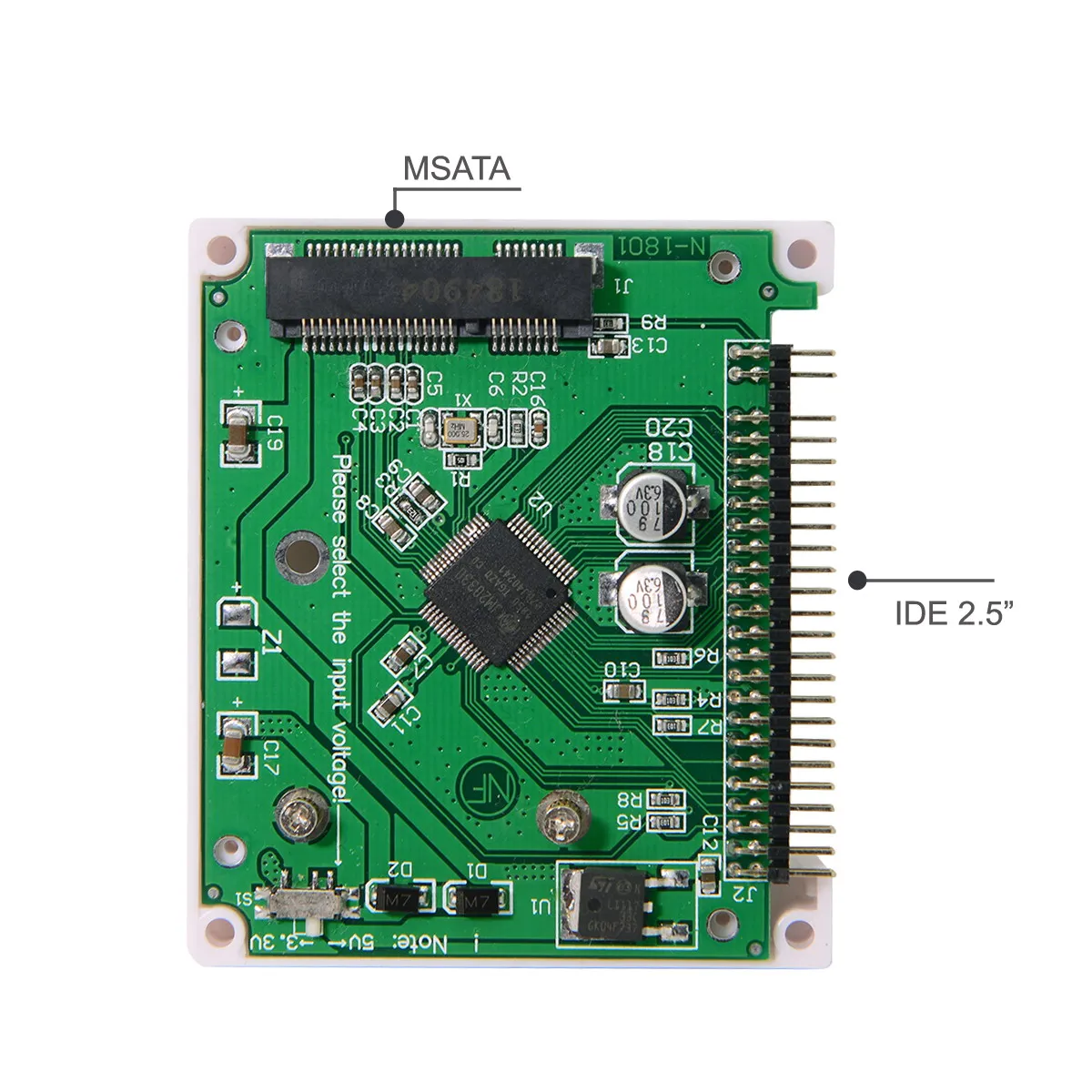 2 5 дюймовый IDE 44pin для низкопрофильного полукабеля mSATA SSD чехол жесткого диска