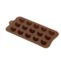 1 pcs 15 cavity half circle shape silicone cake mold baking chocolate fondant molds for making ice pudding fondant tools