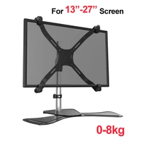 dl 110l aluminum 27 0 8kg 360 rotate no hole grommet gas spring big base lcd tv tablet monitor screen desktop mount bracket