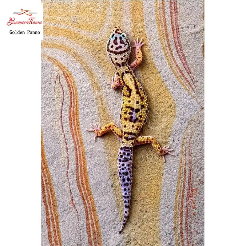 

Praa cheia 5D gecko bordado ponto cruz DIY pintura diamante Colorido mosaico casa decorao strass fotos WHH