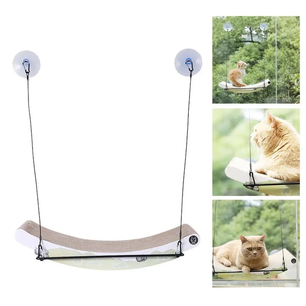 

Cat Hanging Beds Comfortable Sunny Seat Window Home Bed Living Room Suction Cup Wall Hanging Pet Mesh Breathable Hammock Soft