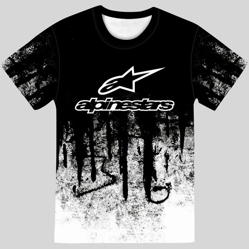 

2021 Alpinestars Men's Sport T-shirt Summer Sleeve O-neck Leisure Outwear Tees Breathable Casual Men Short sleeves T Shirt