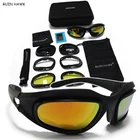 Солнцезащитные очки Мужские поляризационные с защитой UV400, для спорта на открытом воздухе, в стиле милитари, для страйкбола, охоты, стрельбы, 4 линзы