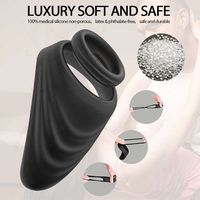 Кольцо для пениса Силиконовое кольцо блокировки спермы Задержка эякуляции