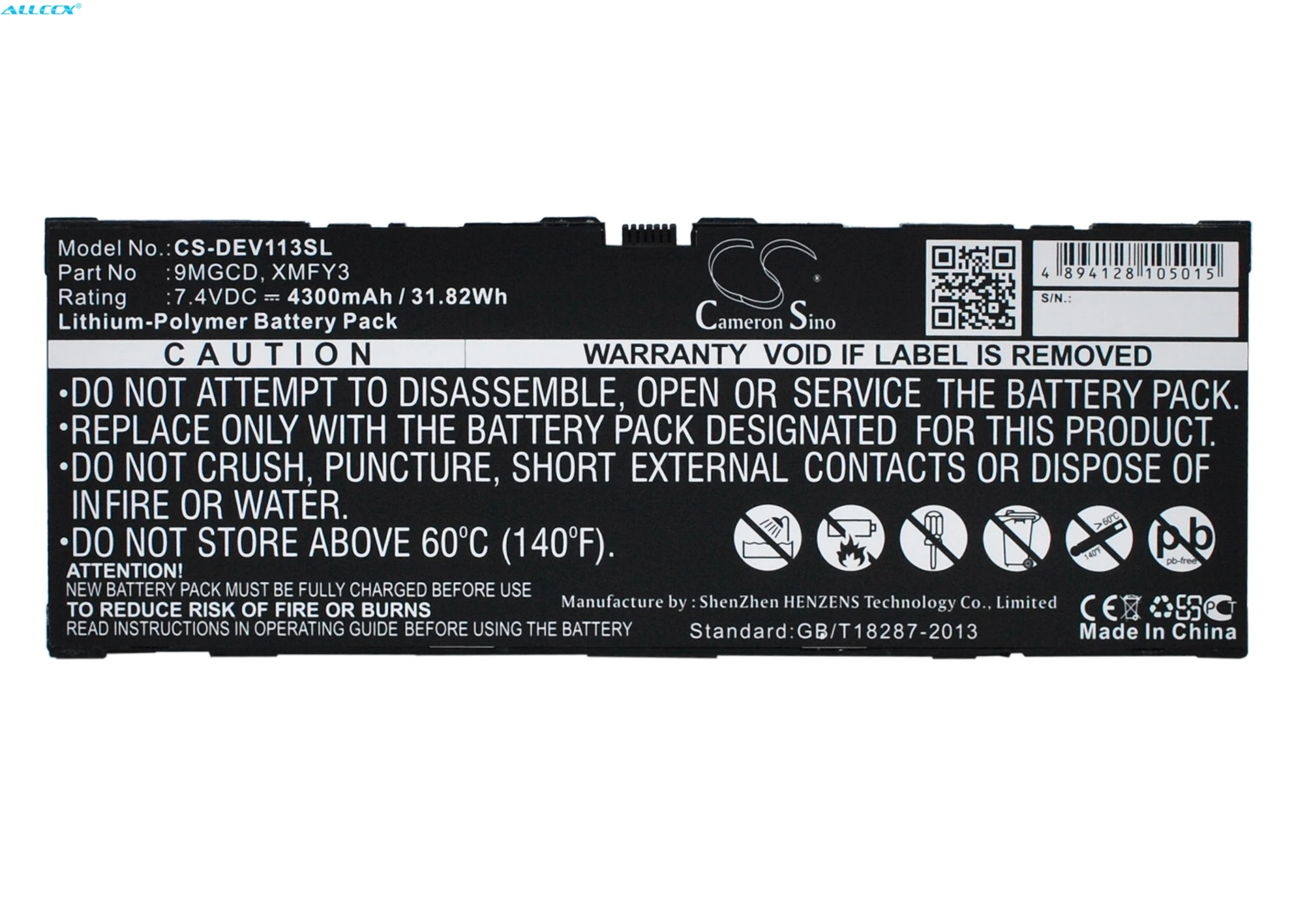 Cameron Sino 4300 мАч батарея 9MGCD XMFY3 для DELL T06G Venue 11 Pro 5130|Батареи планшетов и резервное