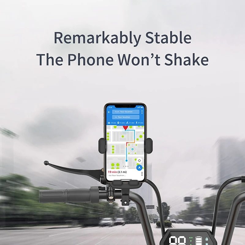 

Bike Phone Mount Anti Shake 360 Rotation Motorcycle for Handlebar Bike for iPhone 11 4.7 inch to 6.5 inch Phone