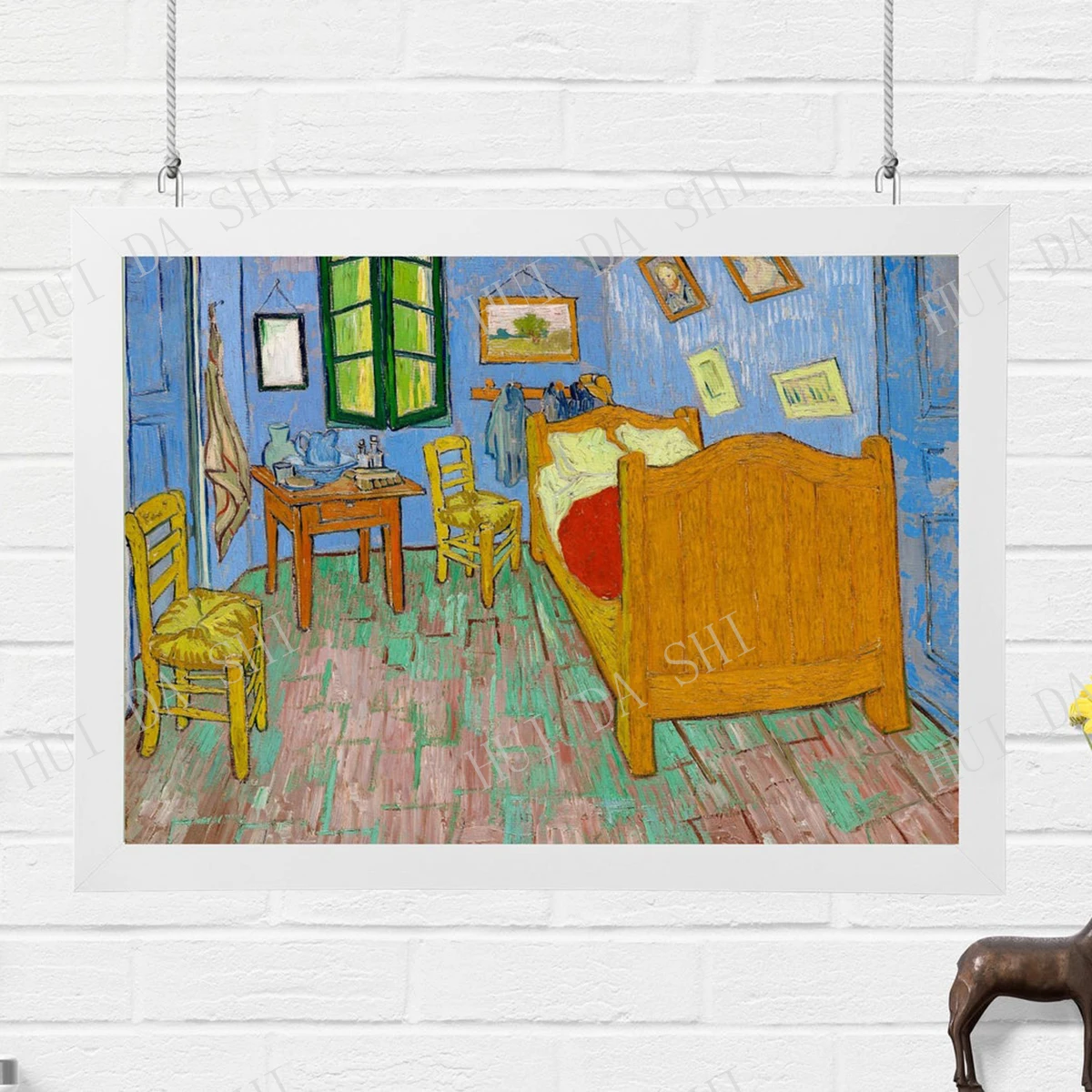 Винсент Ван Гог спальня 1889 художественный плакат печать винтажная иллюстрация