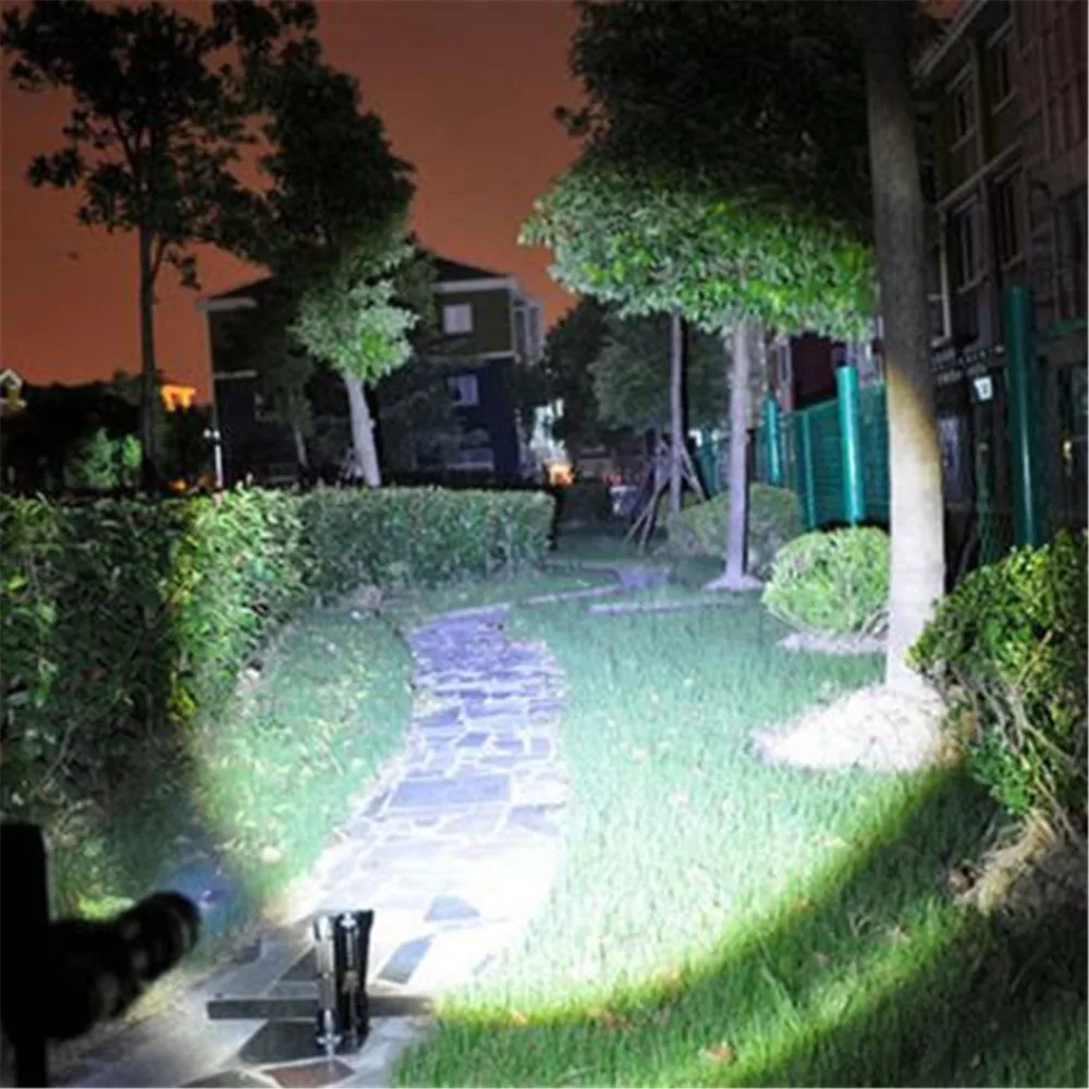 Супер фонарь телескопическая дубинка для фонарик Самообороны 18650 Батарея